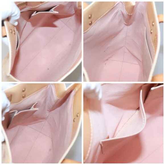 LOUIS VUITTON Vernis Reade MM Hand Bag Marshmallow Pink - Picture 15 of 16